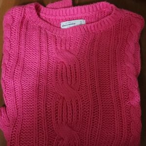 ABERCROMBIE KIDS PINK SWEATER